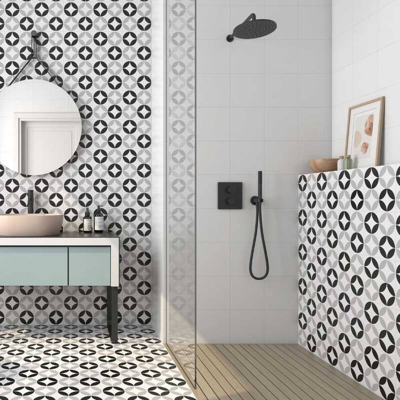 The Tile Life Twinkle 9x9 Black Porcelain Floor & Wall Tile