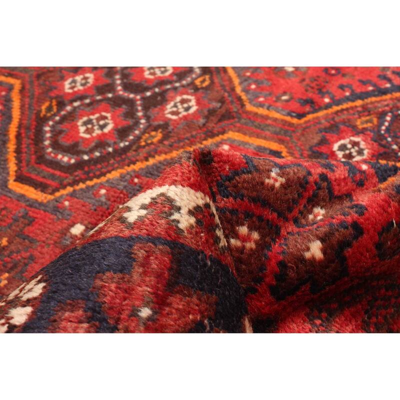 ECARPETGALLERY Hand-knotted Andelz Red Wool Rug - 3'9 x 5'10