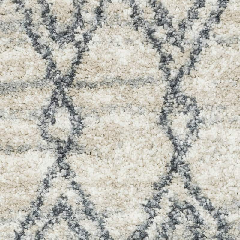 Alexander Home Geometric Moroccan Shag Area Rug