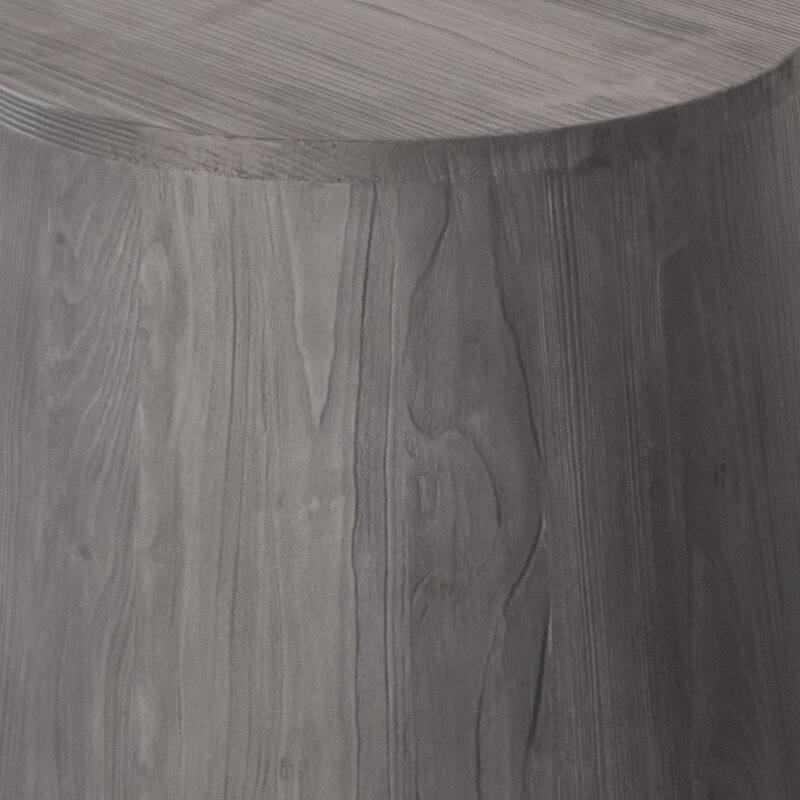 HomeRoots 18" Ebony Solid Wood Round End Table - 20