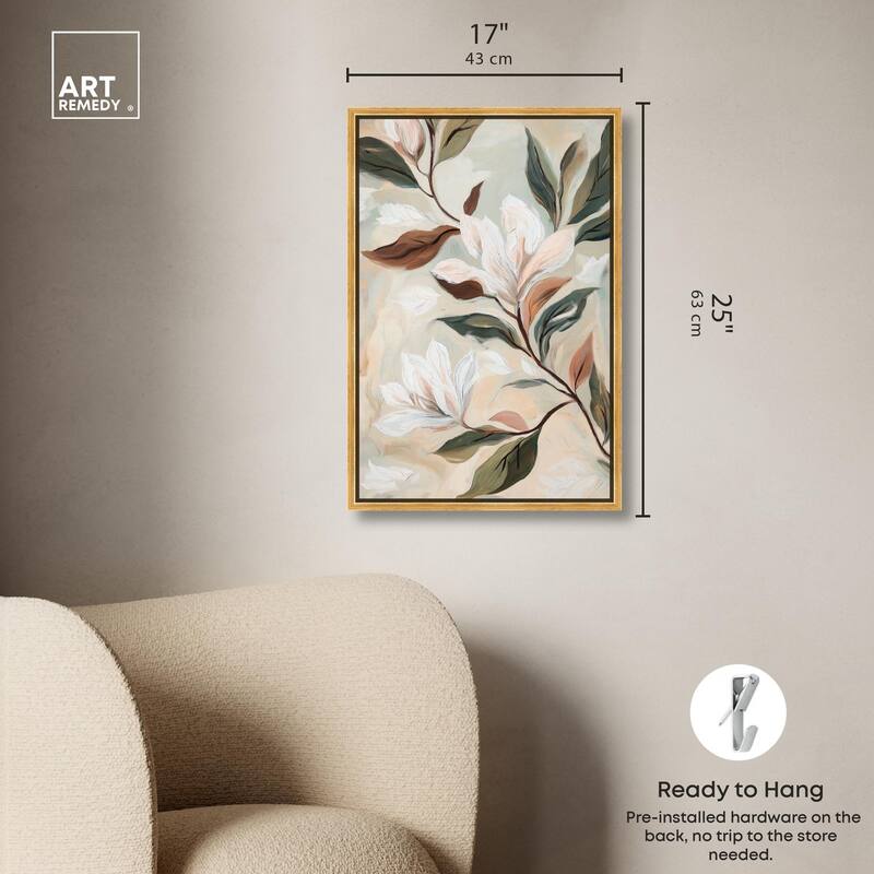 Soft Magnolia II Canvas by Art Remedy