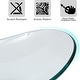 preview thumbnail 40 of 77, Eclife Artistic Vessel Sinks for Bathroom Vanity Tempered Glass Ceramic Basin