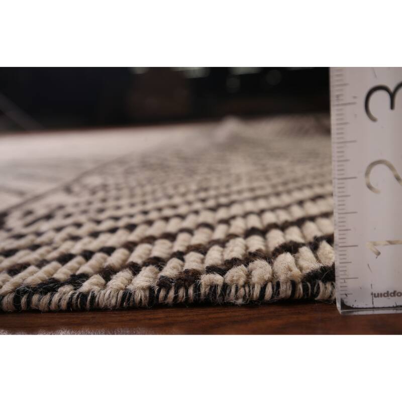 Moroccan Oriental Area Rug Hand-Knotted Contemporary Wool Carpet - 8'11"x 12'0"