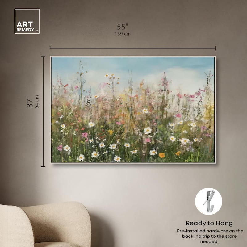 Glimmering Glade Garden I Canvas by Art Remedy