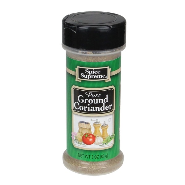 Set of 12 Spice Supreme Pure Ground Coriander 3 oz - Green - N/A
