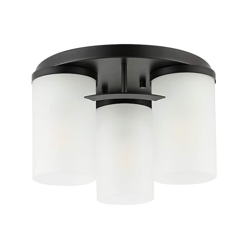 SAFAVIEH Lighting Inha Flush Mount - 12" W x 12" D x 7" H - 12Wx12Dx7H