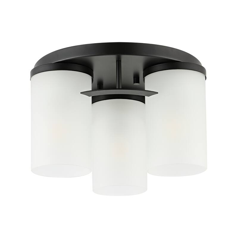 SAFAVIEH Lighting Jeffra Flush Mount - 12"W x 12"D x 7"H