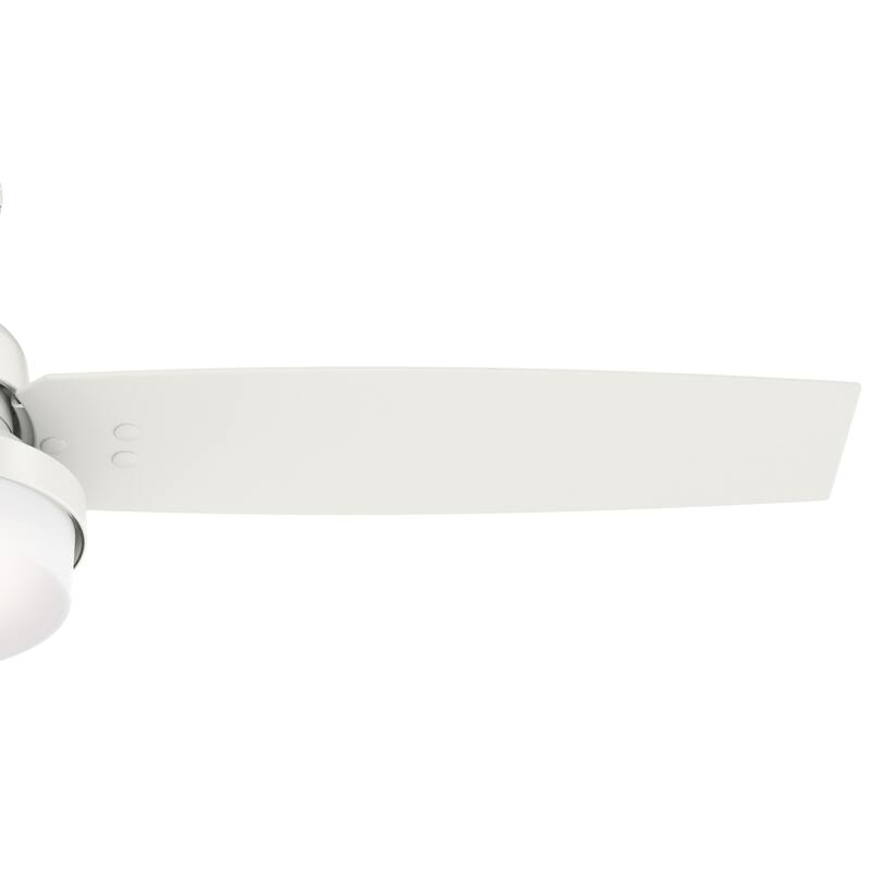 Hunter Fan Sentinel Brushed Nickel 52-inch Ceiling Fan with 3 Reversible Blades - Silver