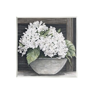 Stupell Industries Tranquil White Tulip Bouquet In Country Vase