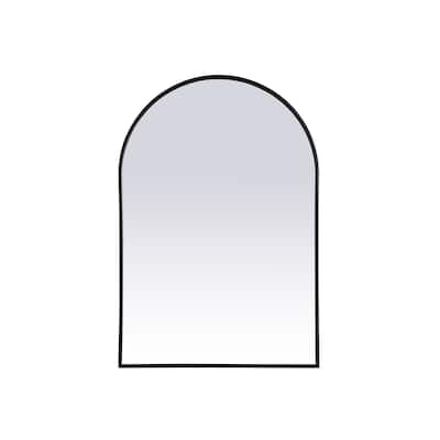 Indigo Home Metal Frame Arch Mirror 27x40 Inch