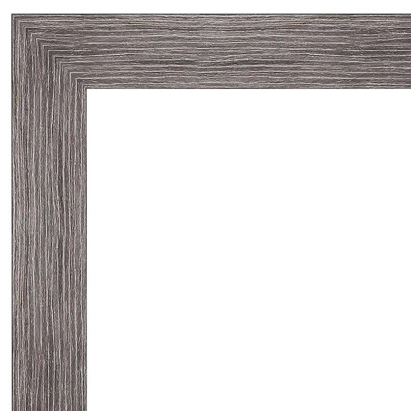 Beveled Bathroom Wall Mirror - Pinstripe Frame