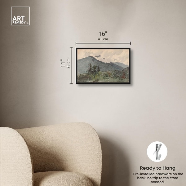 dimension image slide 12 of 24, White Mountains Canvas Classic Landscape Art by Art Remedy