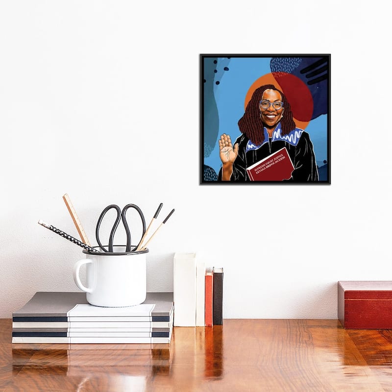iCanvas "Supreme Court Justice Ketanji Brown Jackson" by Domonique Brown Framed Canvas Print