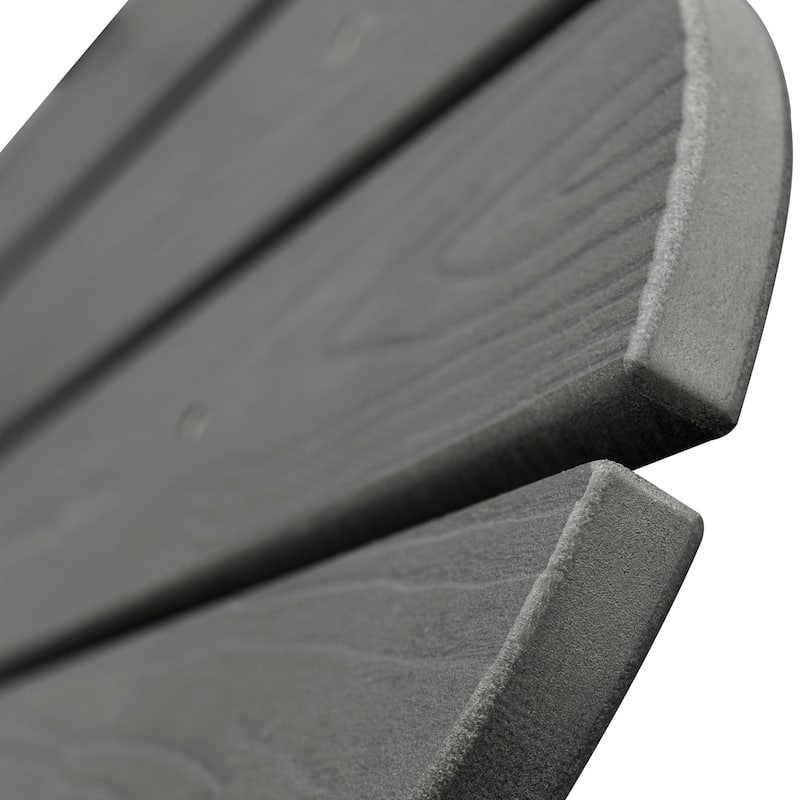 OVIOS Plastic Wood Adirondack Outdoor Patio Chair Set of 2