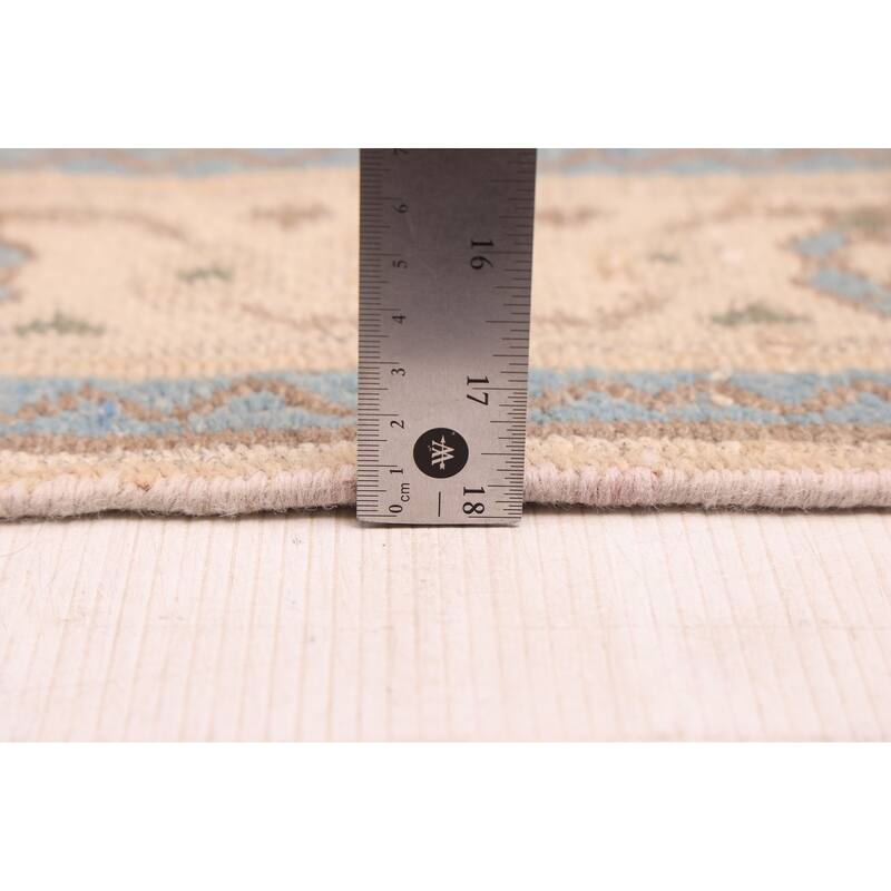 ECARPETGALLERY Hand-knotted Antalya Vintage Khaki Wool Rug - 3'2 x 9'10