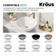 preview thumbnail 41 of 69, KRAUS Pop-Up Drain for Vessel Bathroom sink