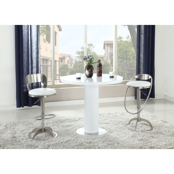 White round sales gloss table