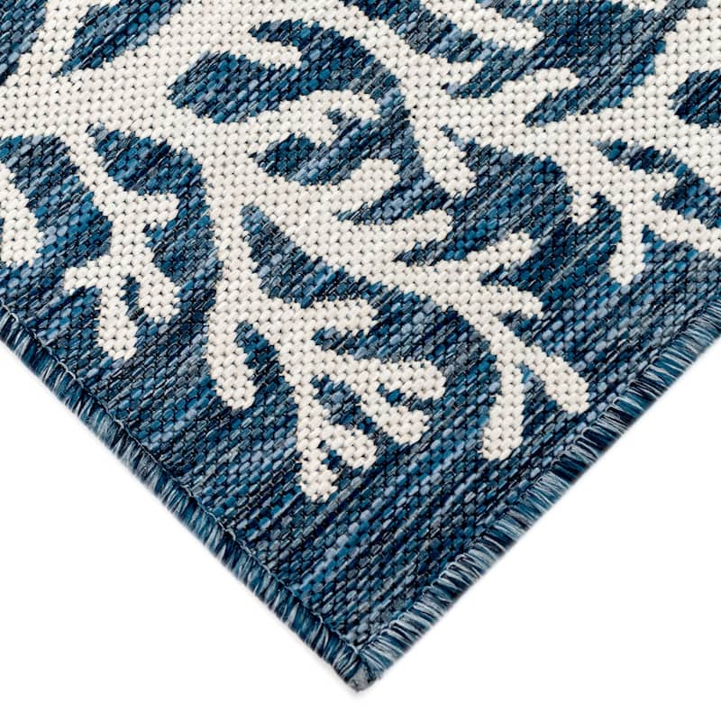 Liora Manne Carmel Coral Border Indoor/Outdoor Area Rug