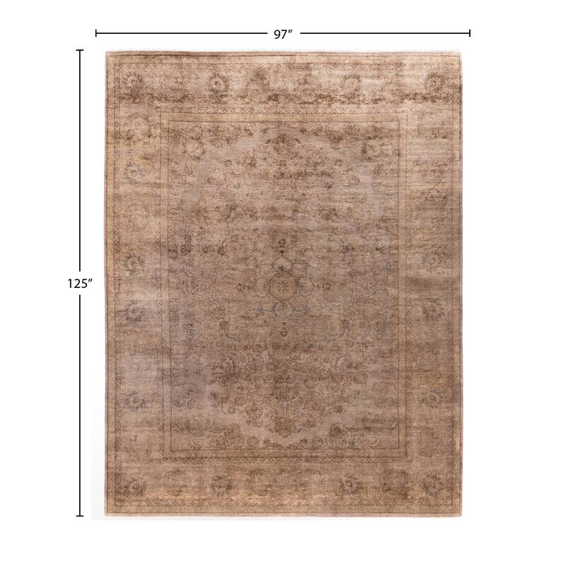 Overdyed One-of-a-Kind Hand-Knotted Area Rug - Beige - 8' 1" x 10' 5"