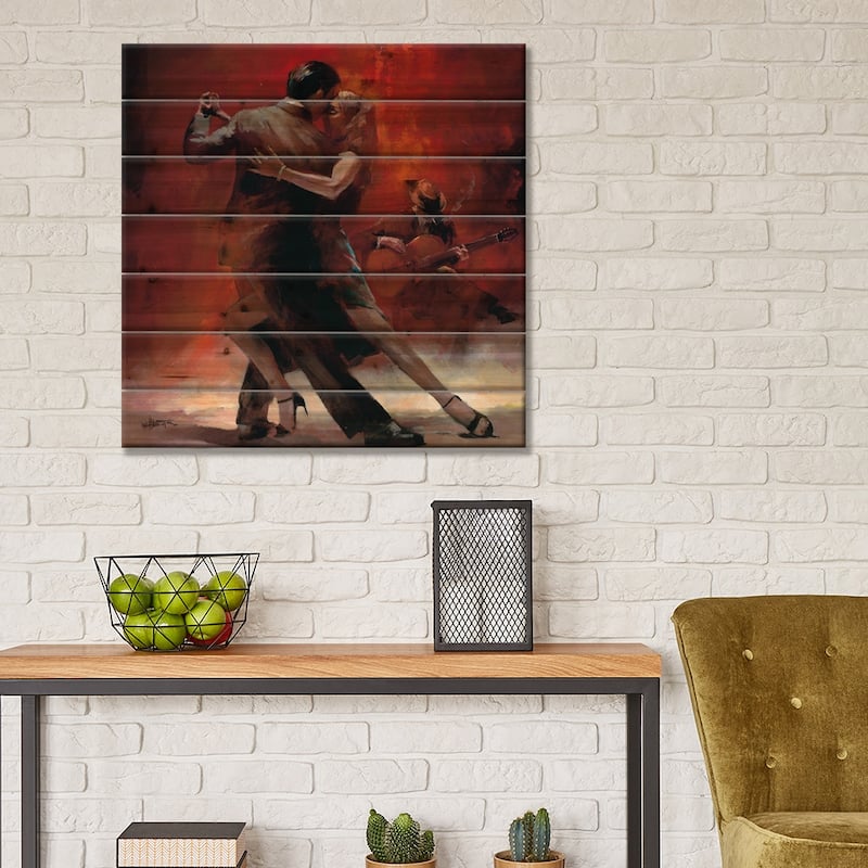 Tango Argentino II Print On Wood by Willem Haenraets - Multi-Color
