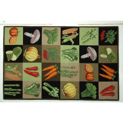 SAFAVIEH Hand-hooked Vintage Poster Carolijn Novelty Wool Rug