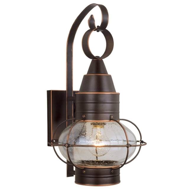 Roseto Thiago 1 Light Outdoor Wall Sconce - 10 Inches Wide - Burnished Bronze