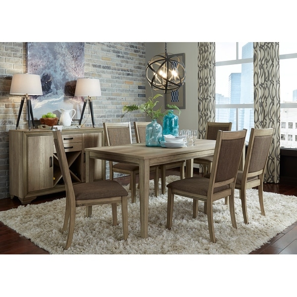 The Gray Barn Abbey Field 7-piece Rectangular Table Set. Opens flyout.