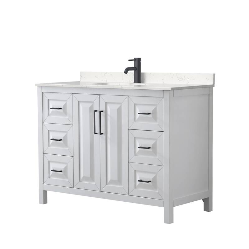 Wyndham Collection Daria 48" Free Standing Single Basin Vanity Set