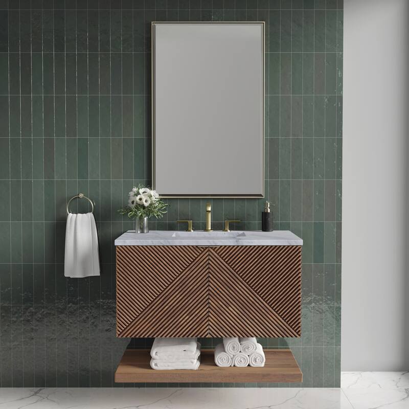 James Martin Vanities D200-V36-3CAR Marcello 36" Wall Mounted Single