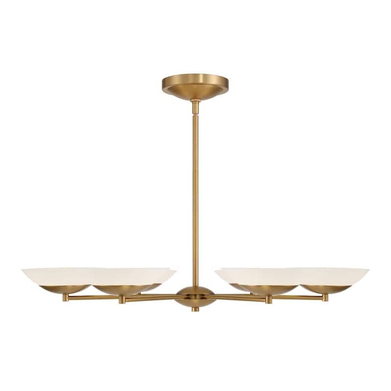 Minka Lavery 3946 Solara 6 Light 36" Wide LED Chandelier with Faux