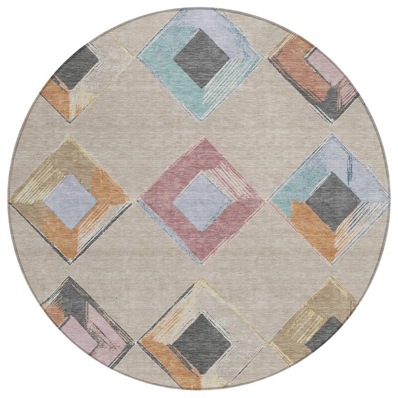 HomeRoots Geometric Transitional Rectangle Outdoor Rug