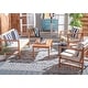 preview thumbnail 16 of 17, SAFAVIEH Outdoor Montez 4-piece Conversation Set with Accent Pillows