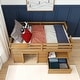 preview thumbnail 25 of 32, Max and Lily Farmhouse Twin Loft Bed with 1 Drawer
