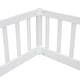 preview thumbnail 13 of 45, Twin Size Kids Bed Frame, Double Twin Floor Bed with Fence Guardrails