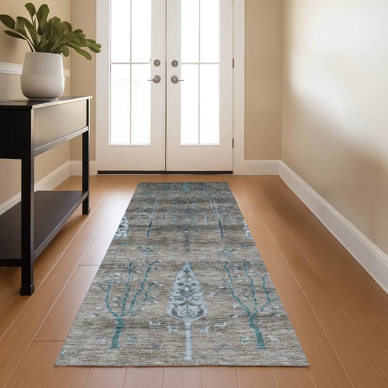 Premium Washable Super Soft Global Boho Mayfield Rug - Brown - 2'3" x 7'6"