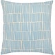 preview thumbnail 4 of 30, Artistic Weavers Ilayda Abstract Stripe Modern Throw Pillow 18"H x 18"W - Cover Only - Light Blue