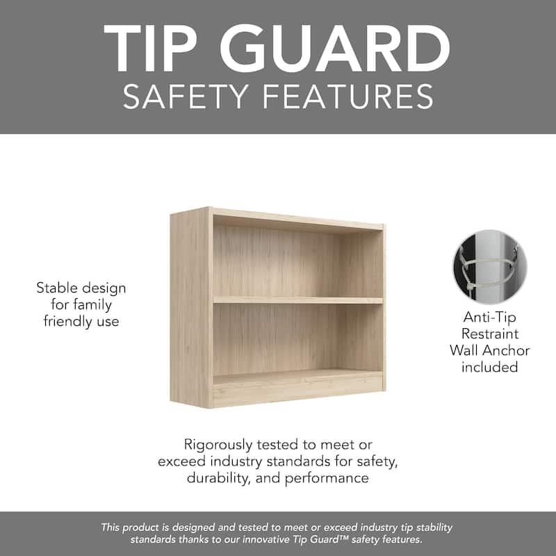 Universal Small 2 Shelf Bookcase Storage by Bush Furniture