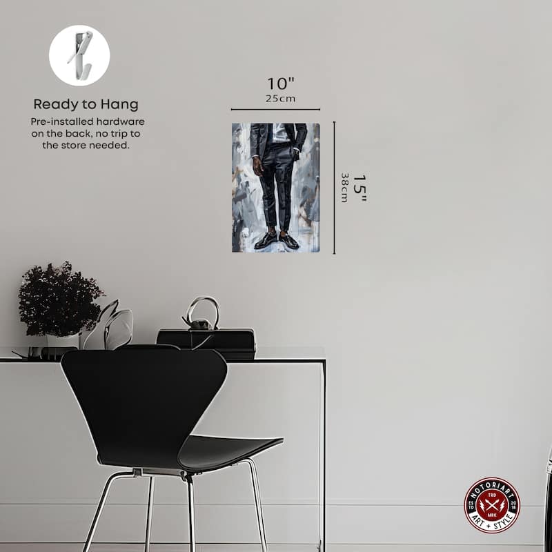 Notoriart Man Of Style Gallery Wrapped Men Style 1 Piece Canvas Wall Art