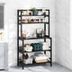 preview thumbnail 18 of 20, 5-Tier Kitchen Bakers Rack Utility Storage Shelf Microwave Oven Stand, Industrial Microwave Cart Kitchen Stand with Hutch