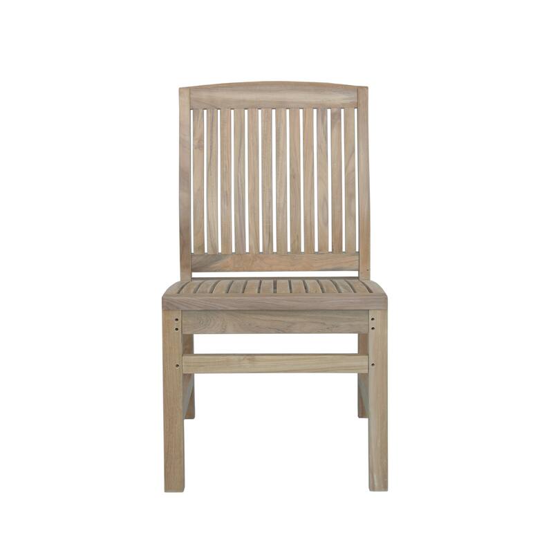 Dining Chair with Stylish Side Seating, Solid Wood Construction for Kitchen, Patio, Garden - 20