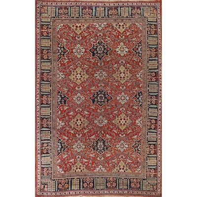 Mahal Persian Antique Rug Hand-Knotted Wool Carpet - 7'4"x 10'3"