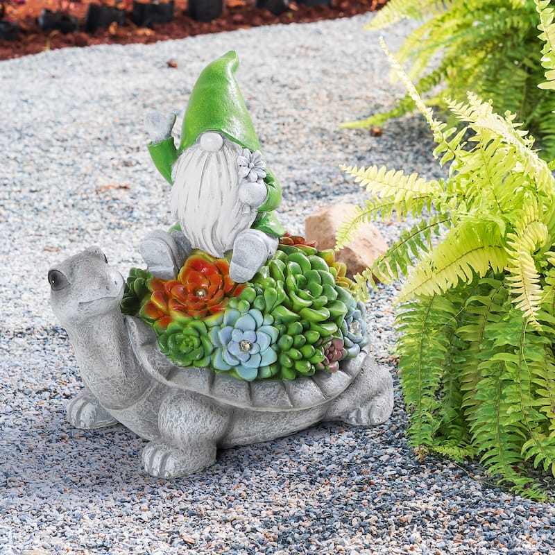 Solar Garden Outdoor Statues with LED Light