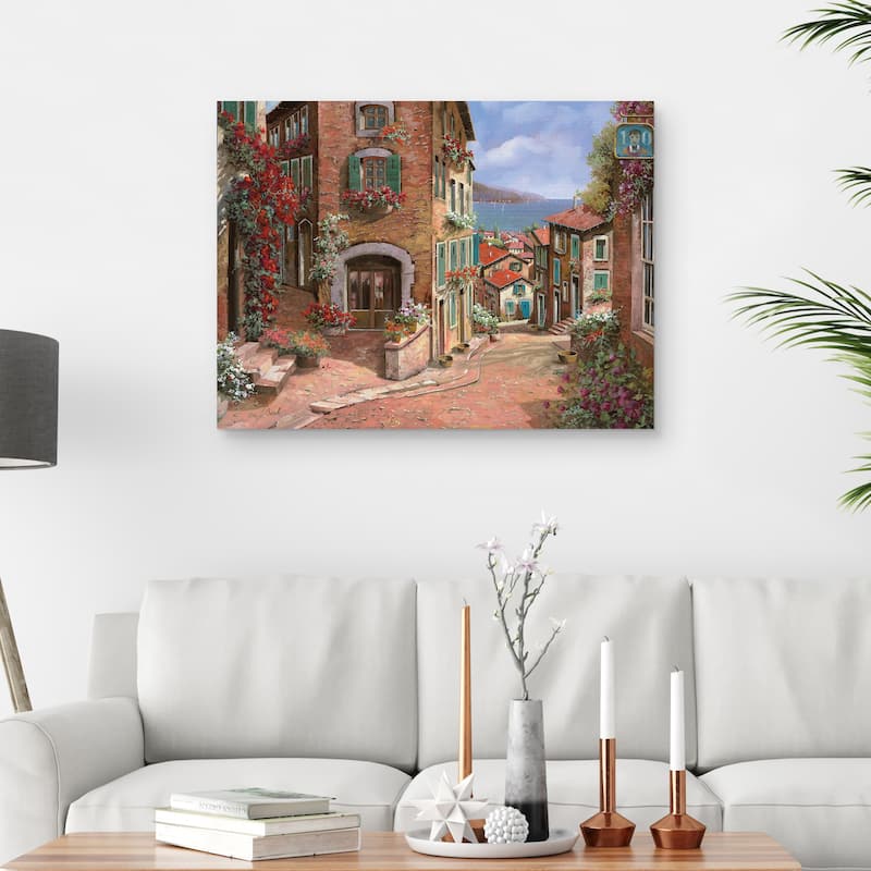 La Discesa al Mare by Guido Borelli Canvas Art Print