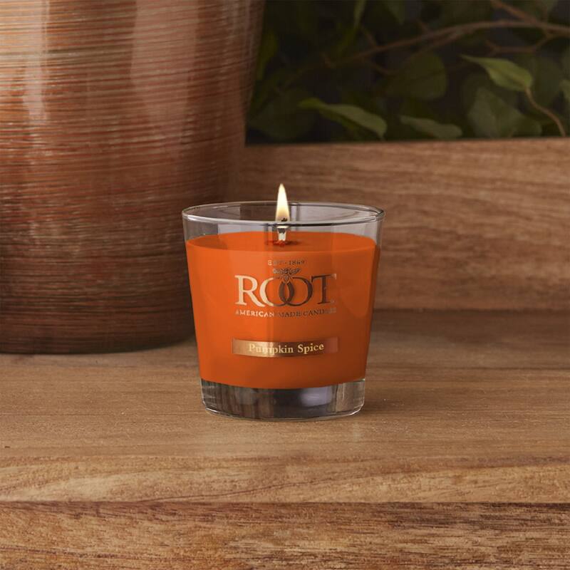 Root Candles Pumpkin Spice 6.3 oz Small Veriglass Jar