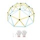 preview thumbnail 1 of 12, Climbing Dome,Jungle Gym Supports 750LBS and Easy Assembly, 12FT Geometric Dome Climber Play Center for Kids 3 to 10 Years Old Climbing Dome
