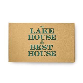 Lake House Best House Beach Style Chenille Area Rug - Bed Bath & Beyond ...