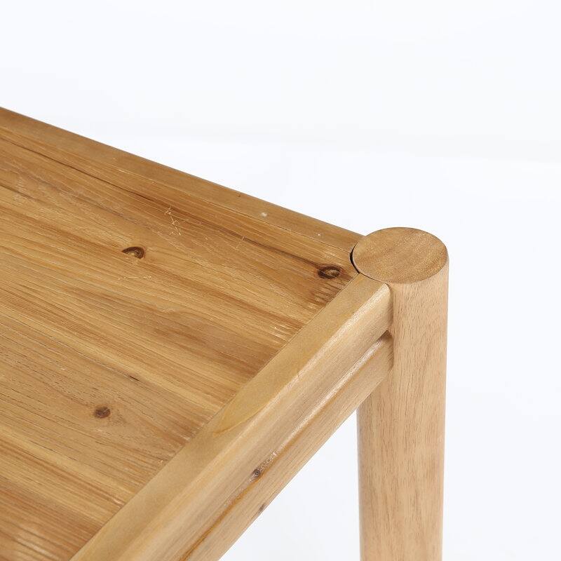 39.37'' Solid Wood Square Dining Table, Small Kitchen Table for 4