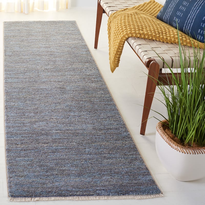 SAFAVIEH Lasa Mari Modern Rug - 2'3" x 8' Runner - Blue/Grey