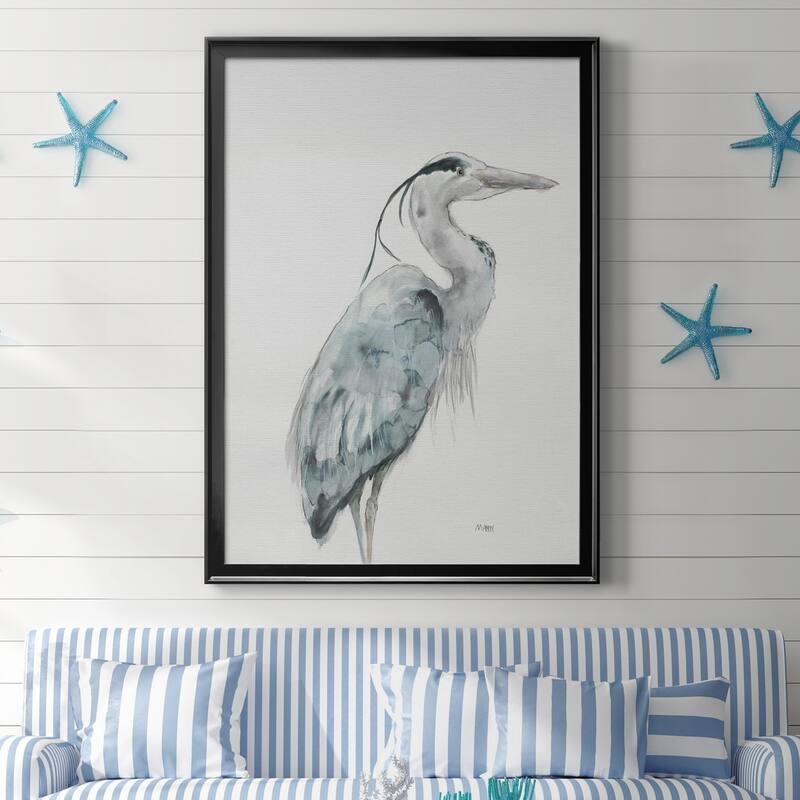 BLUE HERON I Premium Framed Canvas - Ready to Hang
