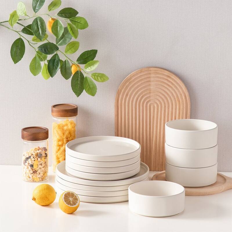vancasso VENUS 12-Piece Matte Dinnerware Set, Service for 4